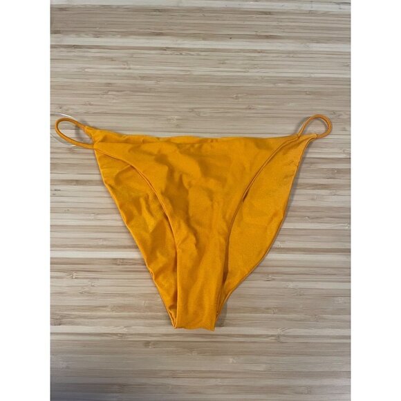 JADE SWIM Bare Minimum Bikini Bottom Sunset Sheen Womens Size Large - Picture 4 of 10